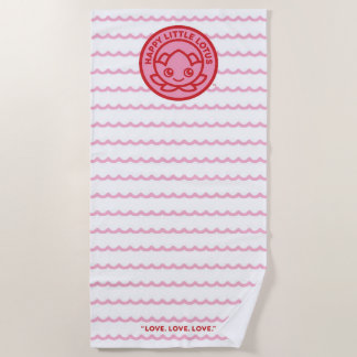 Serviette de plage par Happy Little Lotus