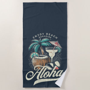 Serviette De Plage Paradis de la plage Aloha – Vibrations estivales t
