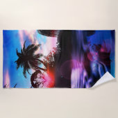 Serviette De Plage Paradis hawaïen (Devant)