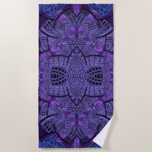 Serviette De Plage Paradis pourpre
