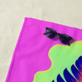 Serviette De Plage Paradis tropical Floral (En situation)