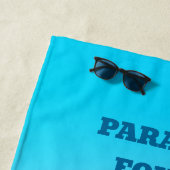 Serviette De Plage Paradis trouvé (En situation)