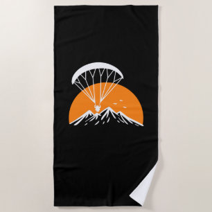 Serviette De Plage Paramotorisation Vintage rétro