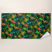 Serviette De Plage Parc Dinosaur (Devant)