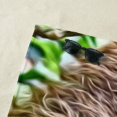 Serviette De Plage paresse peinte (En situation)