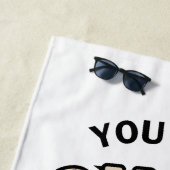 SERVIETTE DE PLAGE PARFAITE PERSONNALISÉE (En situation)