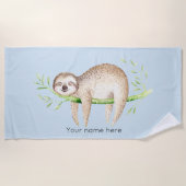 Serviette De Plage Parfum heureux personnalisé (Devant)