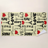 Serviette De Plage Paris (Devant)