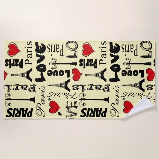 Serviette De Plage Paris (Devant)