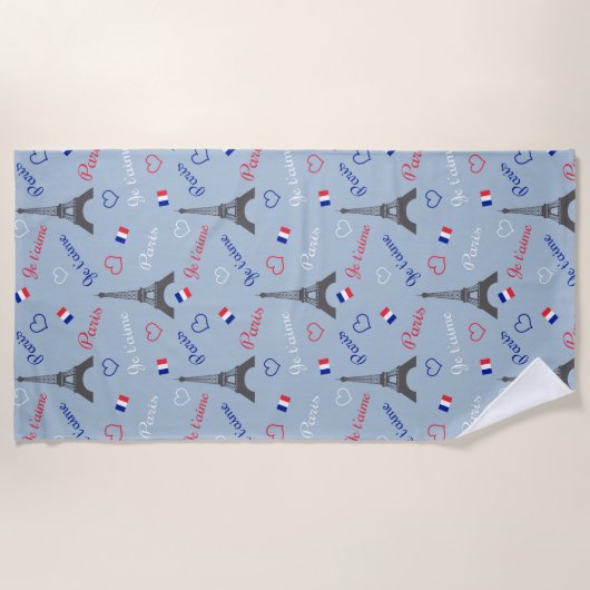 Serviette De Plage Paris (Devant)
