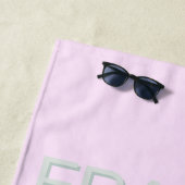 Serviette De Plage Paris, France, Travel Art, Preppy, Pastel, Rose (En situation)