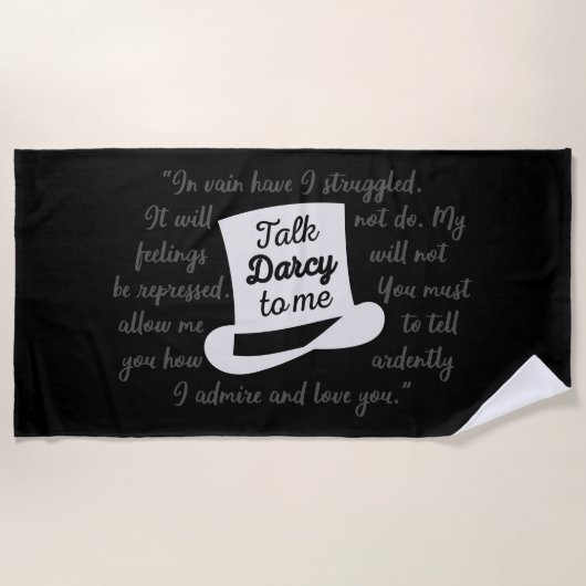 Serviette De Plage Parle Darcy à moi II (Devant)