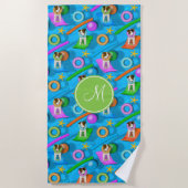 Serviette De Plage Parson Jack Russell Terrier motif de la fête de la (Devant)