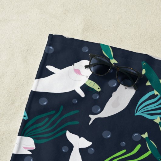Serviette De Plage Parti Beluga (En situation)