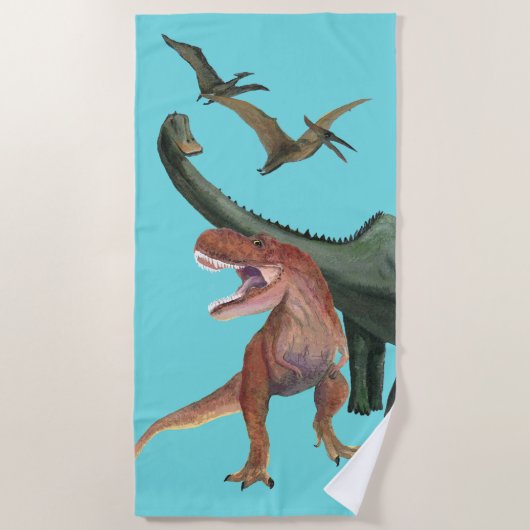 Serviette De Plage Parti Dinosaur (Devant)