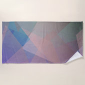 Serviette De Plage Particules volantes Abstraites | Formes géométriqu (Devant)