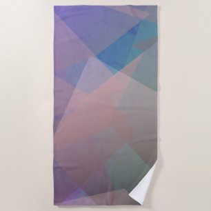 Serviette De Plage Particules volantes Abstraites Formes géométriqu