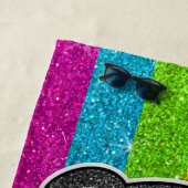 Serviette De Plage Parties scintillant arc-en-ciel Panda Gay pride Dr (En situation)