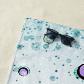 Serviette De Plage *~* Parties scintillant Baleine Sirène étoile pois (En situation)