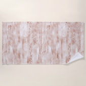 Serviette De Plage Parties scintillant brillante rose (Devant)