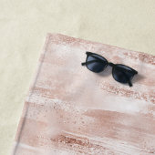 Serviette De Plage Parties scintillant brillante rose (En situation)