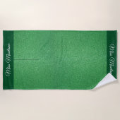 Serviette De Plage Parties scintillant de style Miss America Pageant  (Devant)