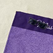 Serviette De Plage Parties scintillant de style Miss America Pageant  (En situation)