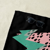 Serviette De Plage Parties scintillant d'été géométrique de la pastèq (En situation)