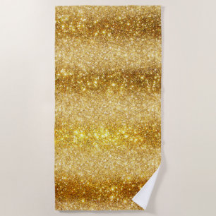 Serviette De Plage Parties scintillant Gold de luxe