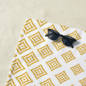 Serviette De Plage Parties scintillant or Motif Rhomboid (En situation)