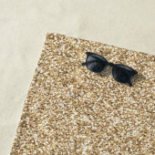 Serviette De Plage Parties scintillant or tendance et dégradé Emprein (En situation)