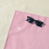 Serviette de plage Parties scintillant rose avec n (En situation)