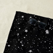 Serviette De Plage Parties scintillant Stars2 - Noir argenté (En situation)