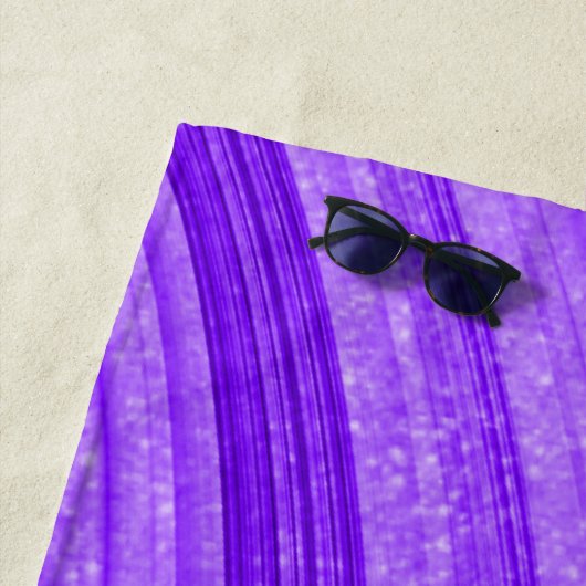 Serviette De Plage Parties scintillant violet oneuse (En situation)