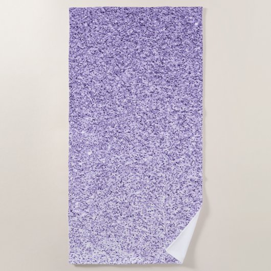 Serviette De Plage Parties scintillant violette ultra violette (Devant)