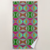 Serviette De Plage Paruline thermique psychédélique (Devant)