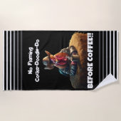 Serviette De Plage Pas de Cocka-Doodle-Do flamboyant (Devant)