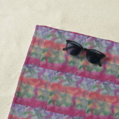 Serviette De Plage Pastel Art Abstrait (En situation)