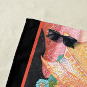 Serviette De Plage Pastel Blue Rose Dragon (En situation)