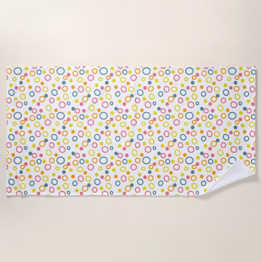 Serviette de plage Pastel Circles (Devant)