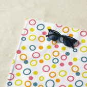Serviette de plage Pastel Circles (En situation)