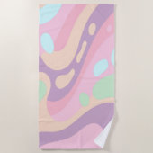 Serviette de plage Pastel coloré (Devant)