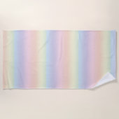 Serviette De Plage Pastel Colours Rainbow Beach Towne (Devant)
