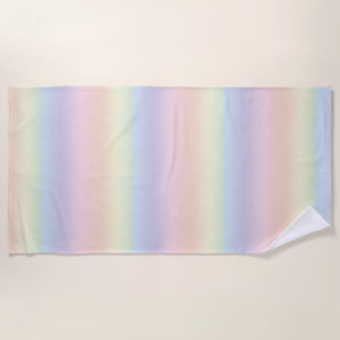 Serviette De Plage Pastel Colours Rainbow Beach Towne