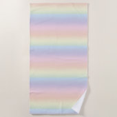 Serviette De Plage Pastel Colours Rainbow Beach Towne (Devant)