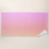 Serviette De Plage Pastel Gradient (Devant)