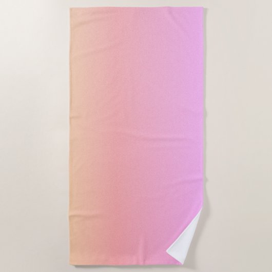 Serviette De Plage Pastel Gradient (Devant)