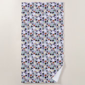 Serviette De Plage Pastel Halloween (Devant)