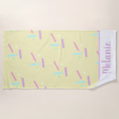 Serviette de plage pastel Summer Sprinkles (Devant)