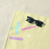 Serviette de plage pastel Summer Sprinkles (En situation)